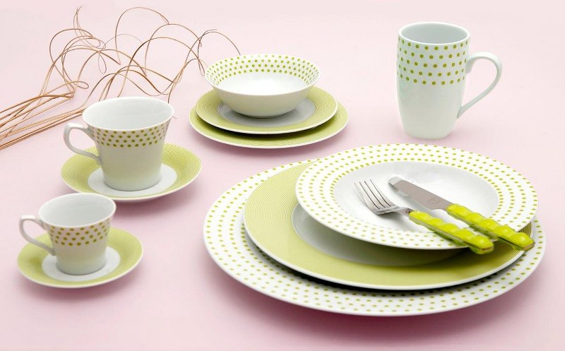 Σετ Φλυτζάνια Τσαγιού 6τμχ Πορσελάνης 220ml Matrix Gree